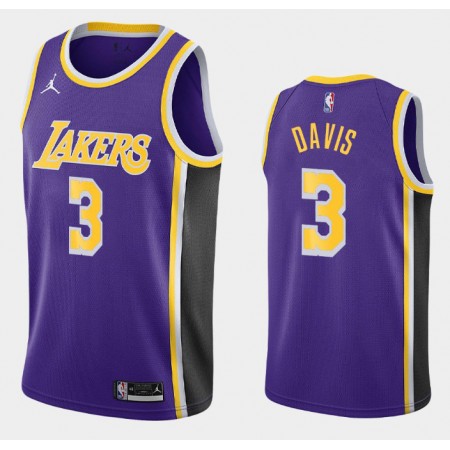 Maillot Basket Los Angeles Lakers Anthony Davis 3 2020-21 Jordan Brand Statement Edition Swingman - Homme